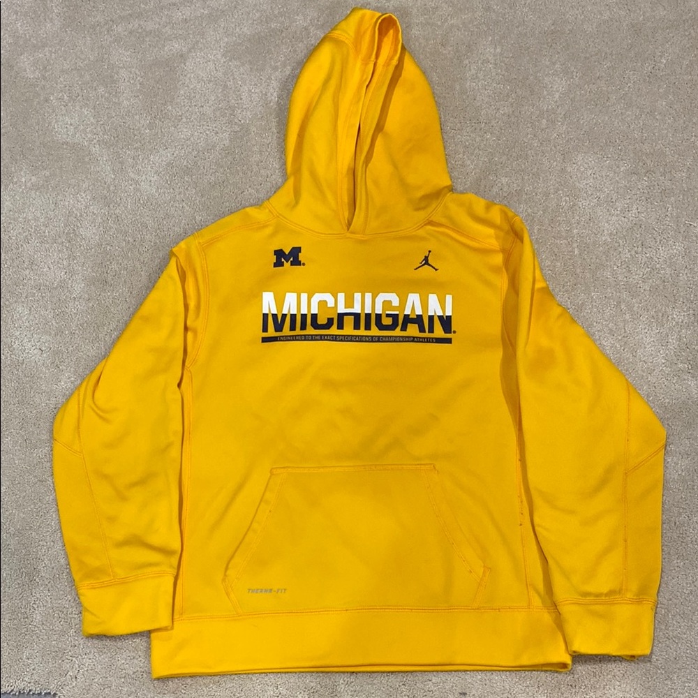 Nike Kids Yellow Michigan Hoodie